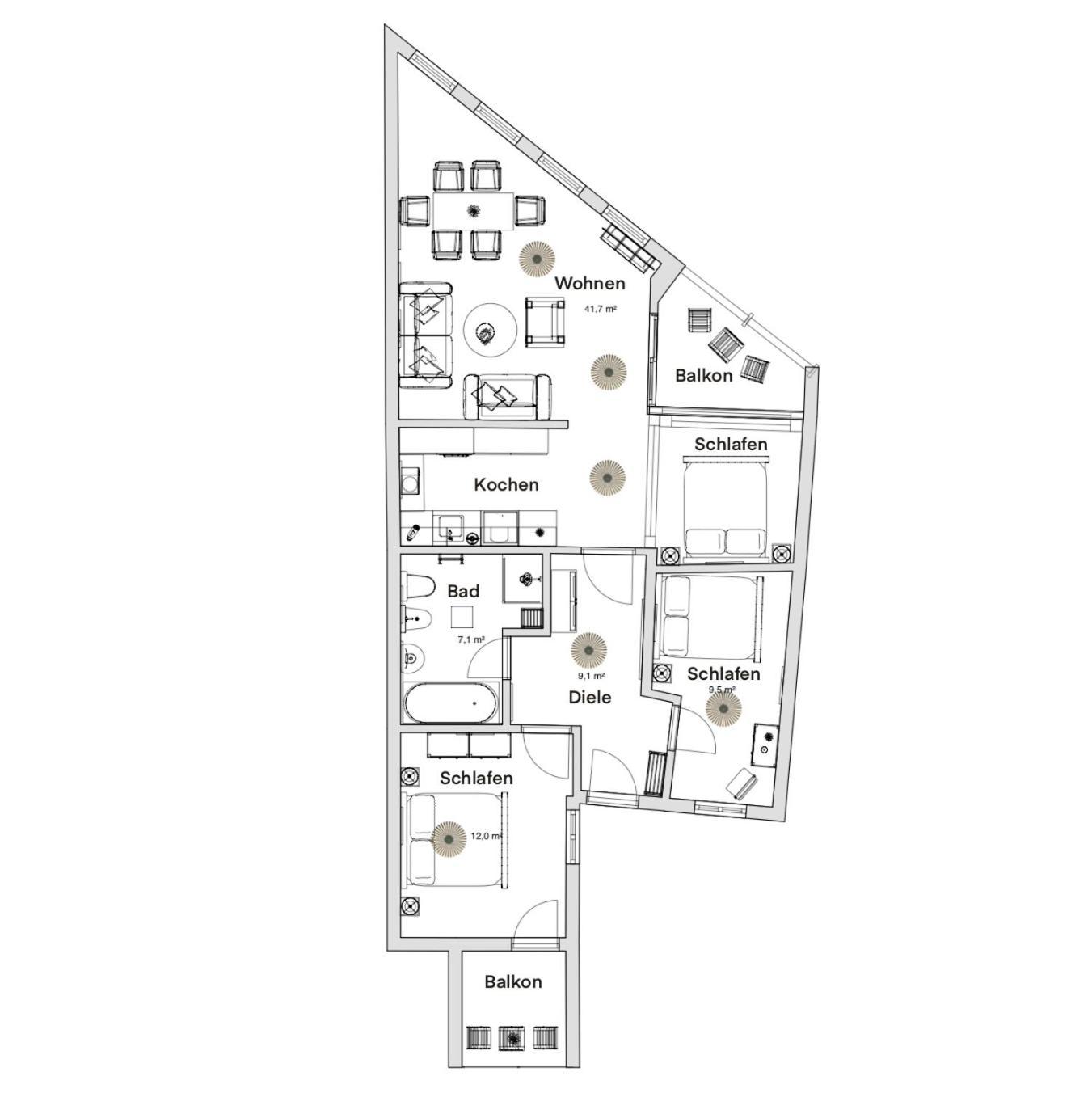 Pineapple Apartments Palais Am Neumarkt - 90 Qm - 1X Free Parking Dresden Exteriör bild